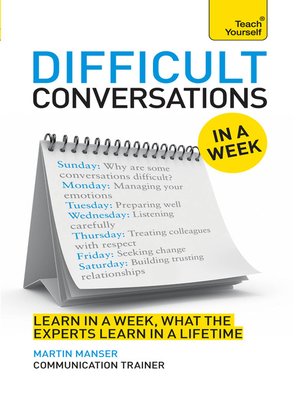 cover image of Difficult Conversations At Work in a Week: Teach Yourself